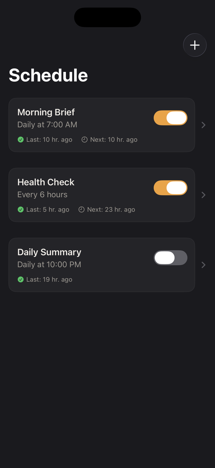 Pincer Schedule management